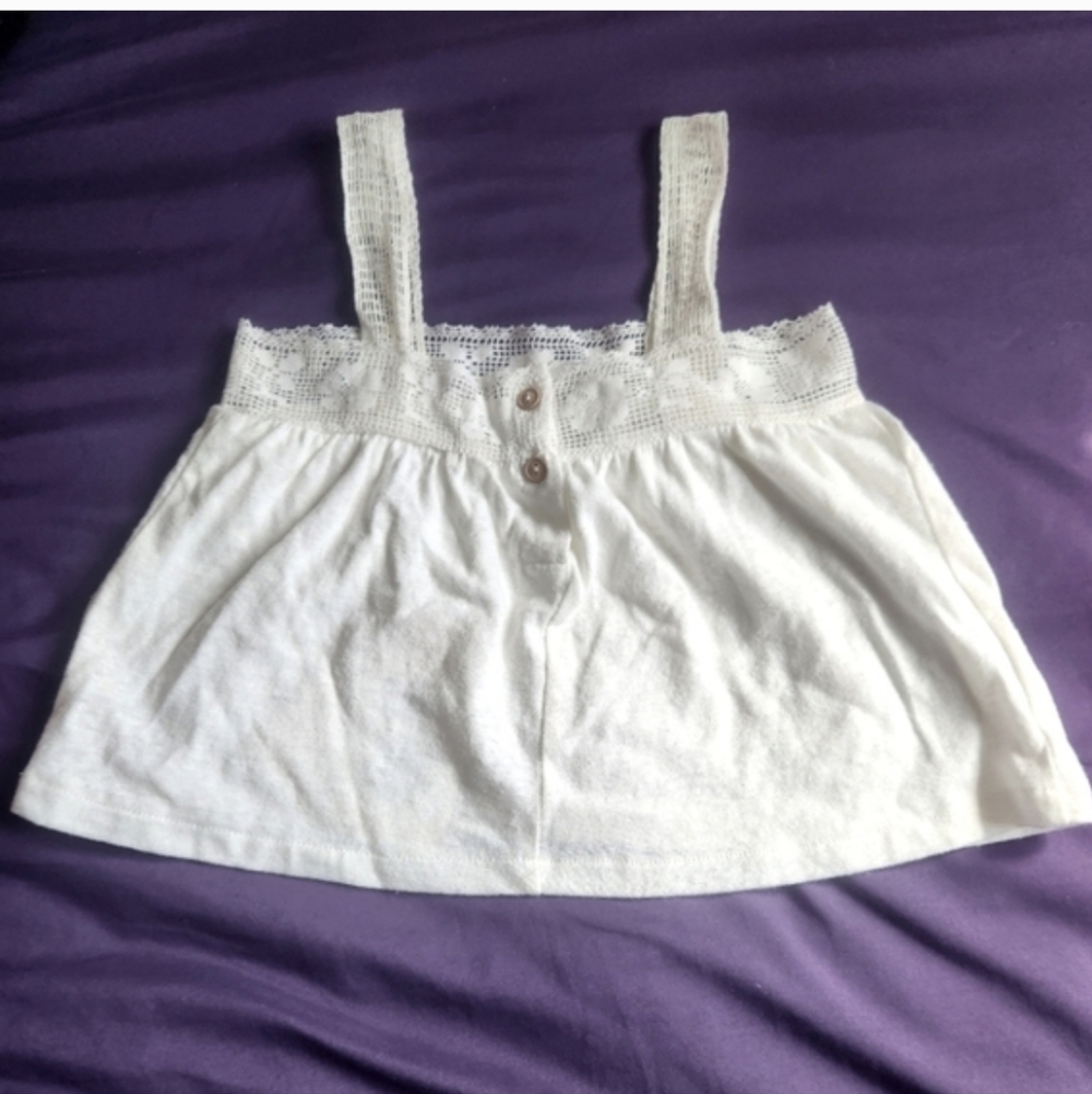 White Lace Baby Top And Shorts